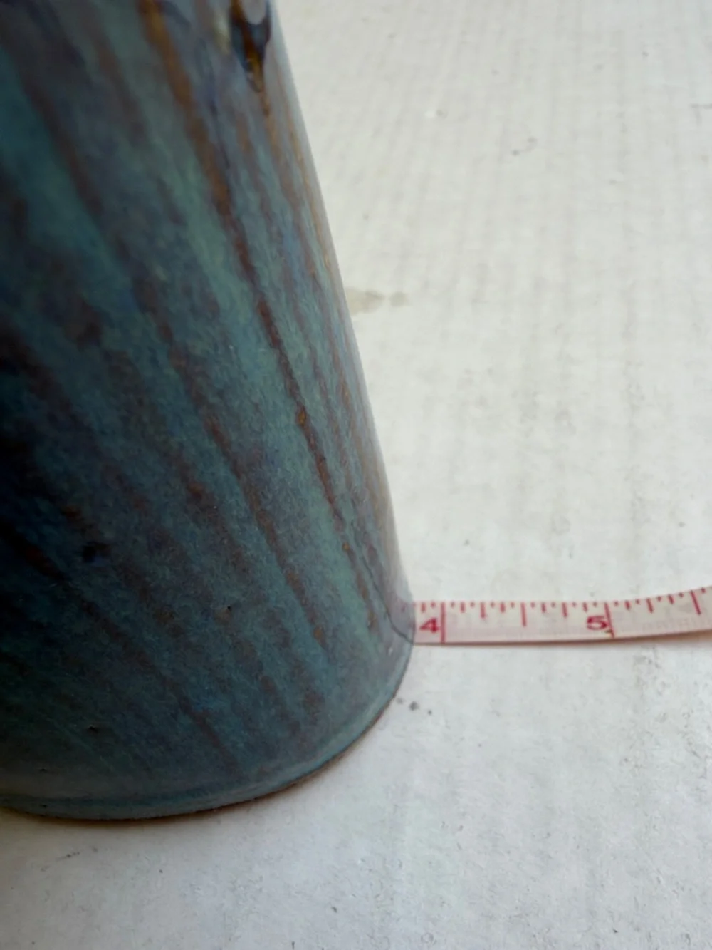 Handmade signed blue